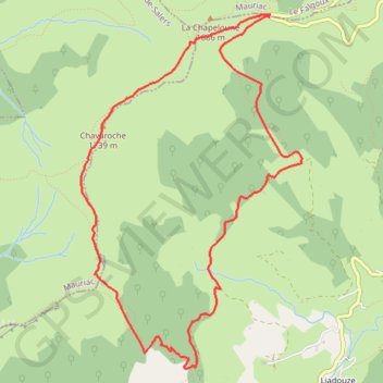 Trace GPS Le puy de Chavaroche, itinéraire, parcours
