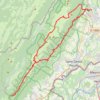 Trace GPS Haute-Chaîne du Jura, itinéraire, parcours