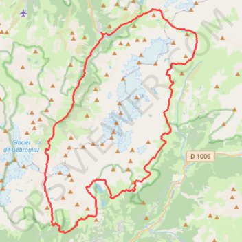 Trace GPS Trail des Glaciers de la Vanoise (TGV), itinéraire, parcours