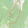 Trace GPS Rocher de Chalves, itinéraire, parcours