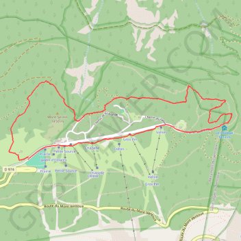 Trace GPS Sentier de découverte au Mont Serein, itinéraire, parcours