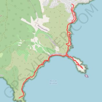 Trace GPS Ramatuelle - Cap Lardier - Cap Taillat, itinéraire, parcours