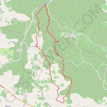Trace GPS Les gorges de Landorre - Cambayrac, itinéraire, parcours