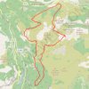 Trace GPS Courmes - Plateau de Saint-Barnabé, itinéraire, parcours