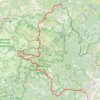 Trace GPS GR70 Chemin Stevenson De La Bastide-Puylaurent (Lozère) à Alès (Gard), itinéraire, parcours