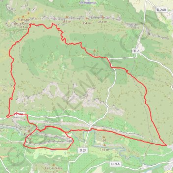 Trace GPS Alpilles aureille, itinéraire, parcours