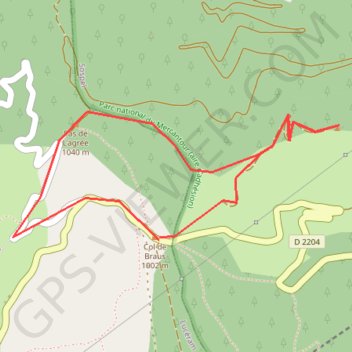 Trace GPS Cime de Ventabren et Pas de l'Agrée, itinéraire, parcours