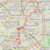 Trace GPS Paris à pied (Nord-Sud), itinéraire, parcours
