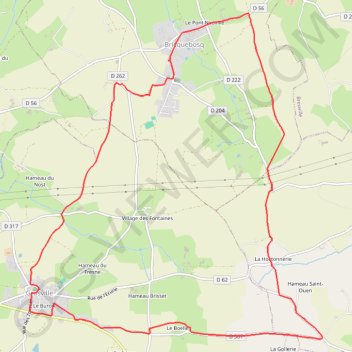 Trace GPS Bricquebosq (50340), itinéraire, parcours