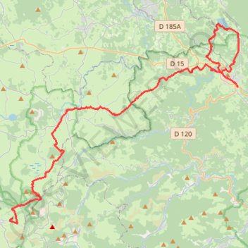Trace GPS GTA1B StAgreve lac Devesset Les Estables, itinéraire, parcours