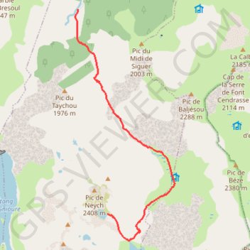 Trace GPS Les étangs du Siguer, itinéraire, parcours