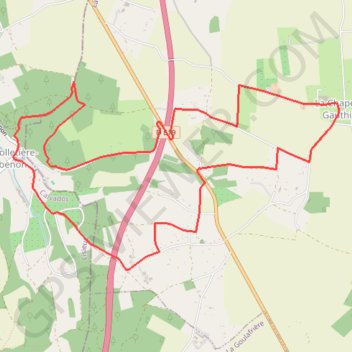 Trace GPS La Mare Péreuse - La Chapelle-Gauthier, itinéraire, parcours