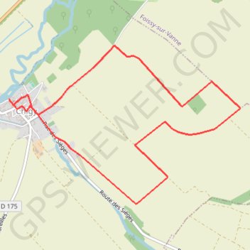 Trace GPS À la découverte de Chigy et la Vallée de la Vanne, itinéraire, parcours