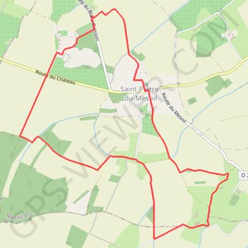 Trace GPS Circuit de la campagne des bois - Saint-Pierre-du-Mesnil, itinéraire, parcours