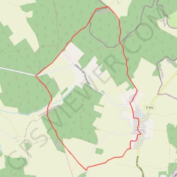 Trace GPS L'abbaye d'Igny, itinéraire, parcours
