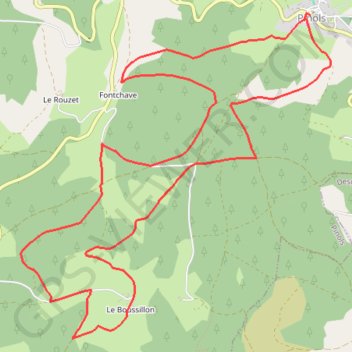 Trace GPS Gorges de l'Allier - La Pierre Trouée, itinéraire, parcours