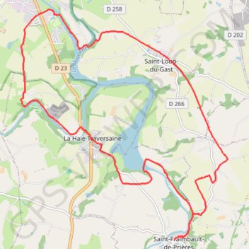 Trace GPS Saint-Fraimbault-19Km200, itinéraire, parcours