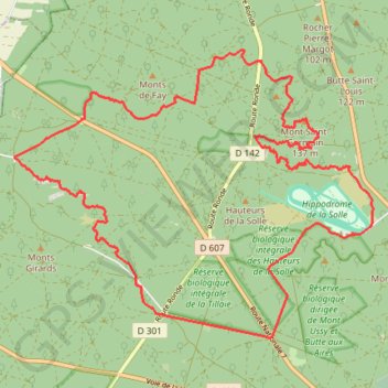 Trace GPS Fontainebleau La Solle, itinéraire, parcours