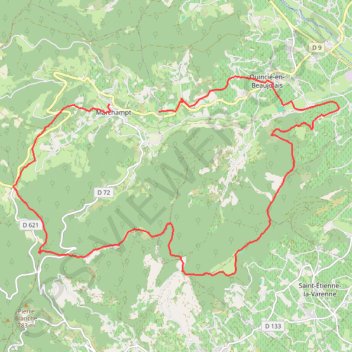 Trace GPS Circuit Estelle Etape 2--Marchampt-Chateau Varenne, itinéraire, parcours