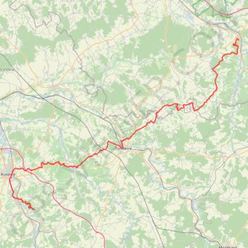 Trace GPS GR654 De Bar-sur-Seine (Aube) à Irancy (Yonne), itinéraire, parcours