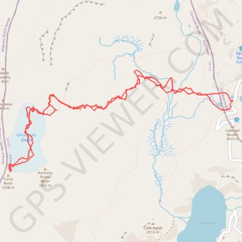 Trace GPS Punta Basei, itinéraire, parcours