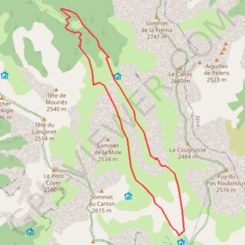 Trace GPS Lac de lignin, itinéraire, parcours