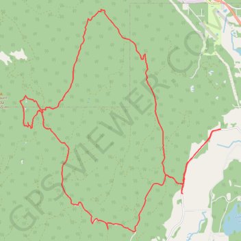 Trace GPS Mount Ida Loop, itinéraire, parcours