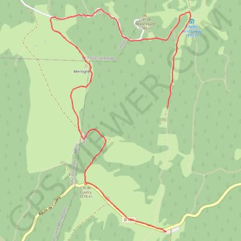Trace GPS Un dimanche sur le plateau de Retord, itinéraire, parcours