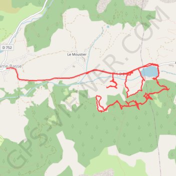 Trace GPS Lac des Sagnes, itinéraire, parcours