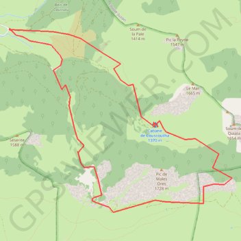 Trace GPS Tour de malehores et cabane couscouilla, itinéraire, parcours