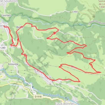 Trace GPS La-Montagne-Verte-Mariano-le-30-05-2012, itinéraire, parcours