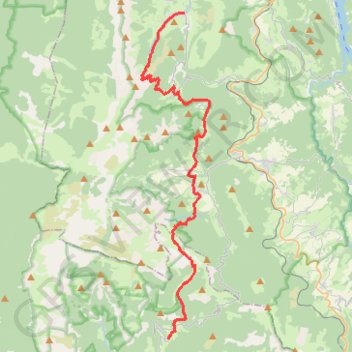 Trace GPS GTV - Tour du Vercors à pied - Gresse-en-Vercors - les Nonnières, itinéraire, parcours