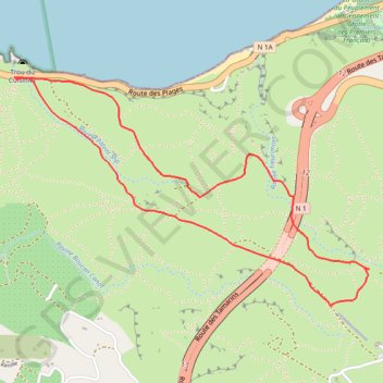 Trace GPS Cap la Houssaye - Héliport, itinéraire, parcours