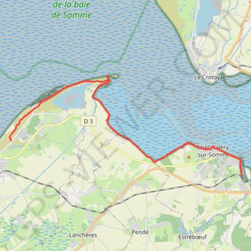 Trace GPS Randonnée - Baie de Somme SUD, itinéraire, parcours