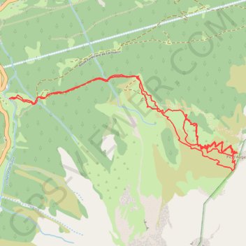 Trace GPS Pic d'Augas, itinéraire, parcours