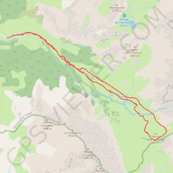 Trace GPS Col du Vallonnet, itinéraire, parcours