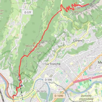 Trace GPS Traversée - Jour 1, itinéraire, parcours