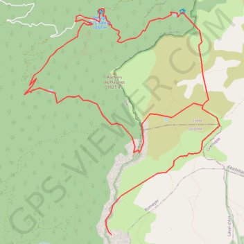 Trace GPS La vire du Rocher des Heures, itinéraire, parcours