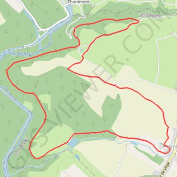 Trace GPS Chemins du Cœur des Vosges - La Chèvre, itinéraire, parcours