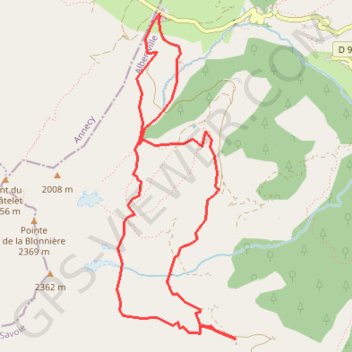 Trace GPS Chalet du Curé par les Frettes, itinéraire, parcours