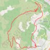 Trace GPS Gattiéres - Mont Péloua, itinéraire, parcours