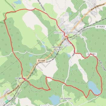 Trace GPS Par les Puys - Rosiers d'Égletons - Pays d'Égletons, itinéraire, parcours