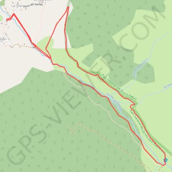 Trace GPS Cabanes de Prentiq, itinéraire, parcours