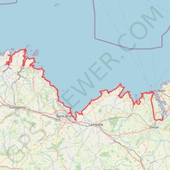 Trace GPS Mordreuc - Plougrescant, itinéraire, parcours