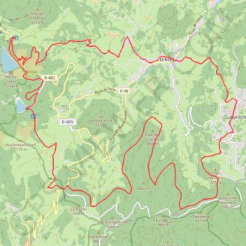 Trace GPS Les Balcons d'Orbey - N°7_Track, itinéraire, parcours