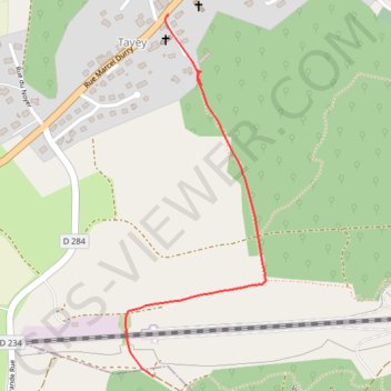 Trace GPS Sentier des ducs depuis Tavey, itinéraire, parcours