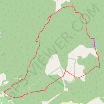 Trace GPS Les jas du mont Ventoux, itinéraire, parcours