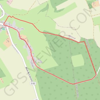 Trace GPS Circuit du prêtre - Rétonval, itinéraire, parcours