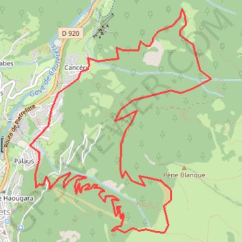 Trace GPS Plateau du Lisey et Hourmigous depuis Cauterets, itinéraire, parcours