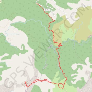 Trace GPS La pointe de Mantelluccio - Bastelica, itinéraire, parcours